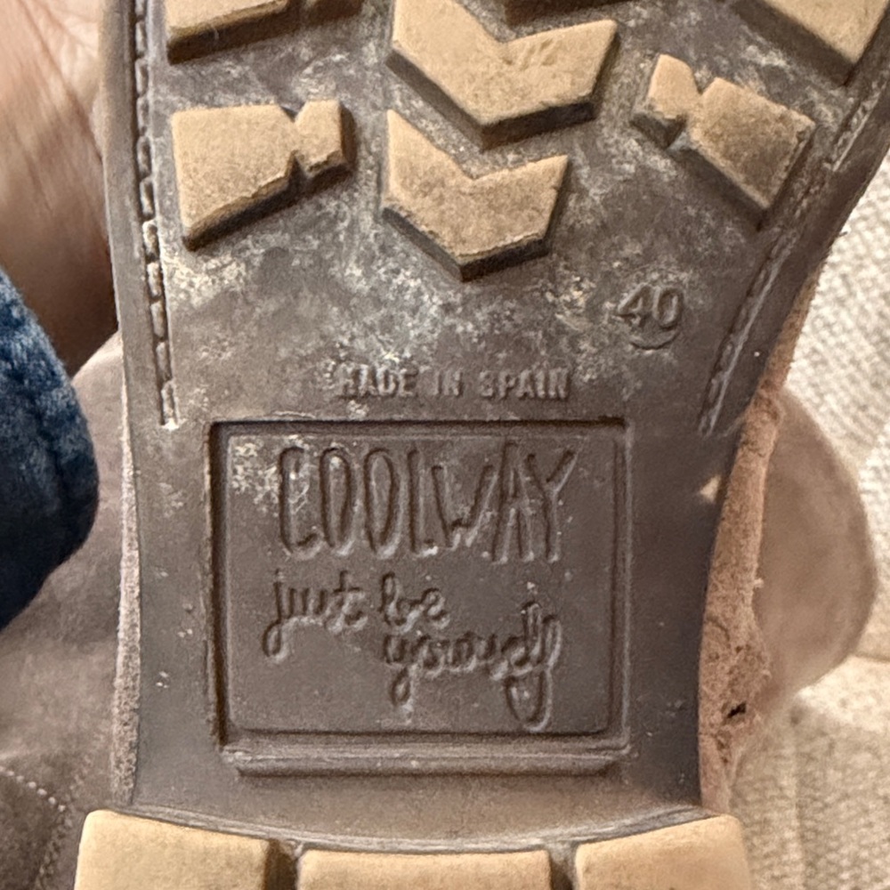 COOLWAY Gray Leather Women's Boots, sz 40 (~ 9.5 US women's) - Picture 9 of 12